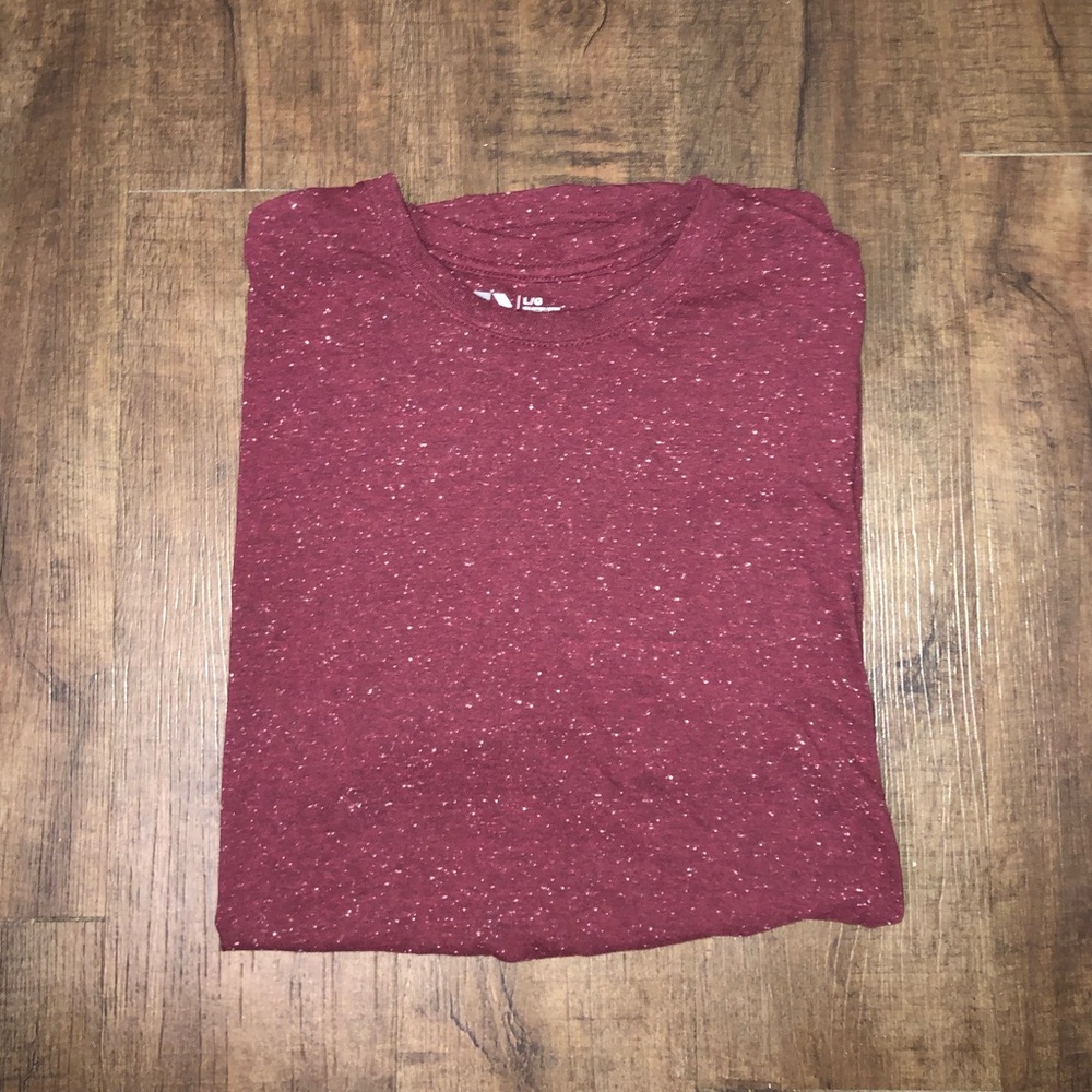 Maroon Textured T-Shirt